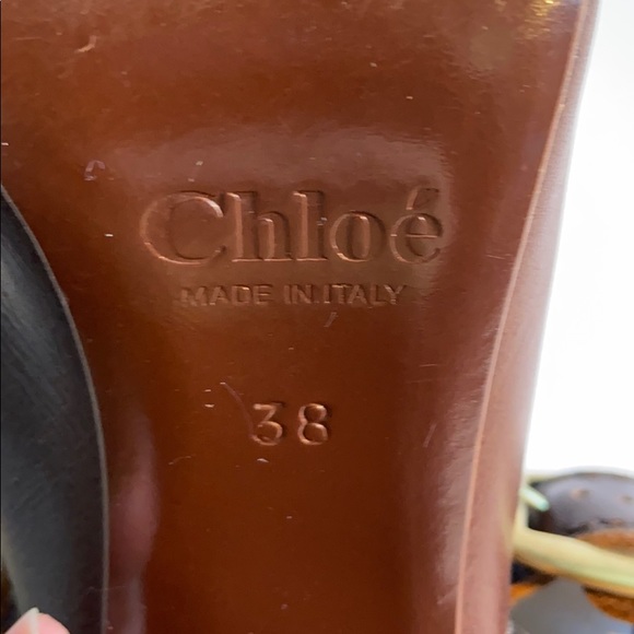Chloe brown leather sling backs - Picture 5 of 7